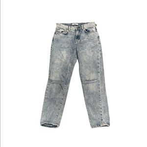 Forever 21 Acid Washed Mom Jeans